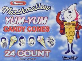Marpro Yum Yum Marshmallow Candy Cones 24ct Box 2 Per Pack